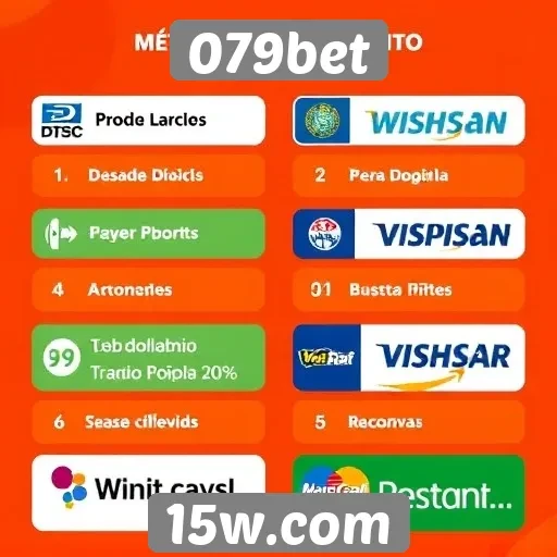 Métodos de pagamento disponíveis na plataforma 079bet